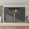 VIPEK V40C Plus Large Covered Clothes Rack Black with Black Cover